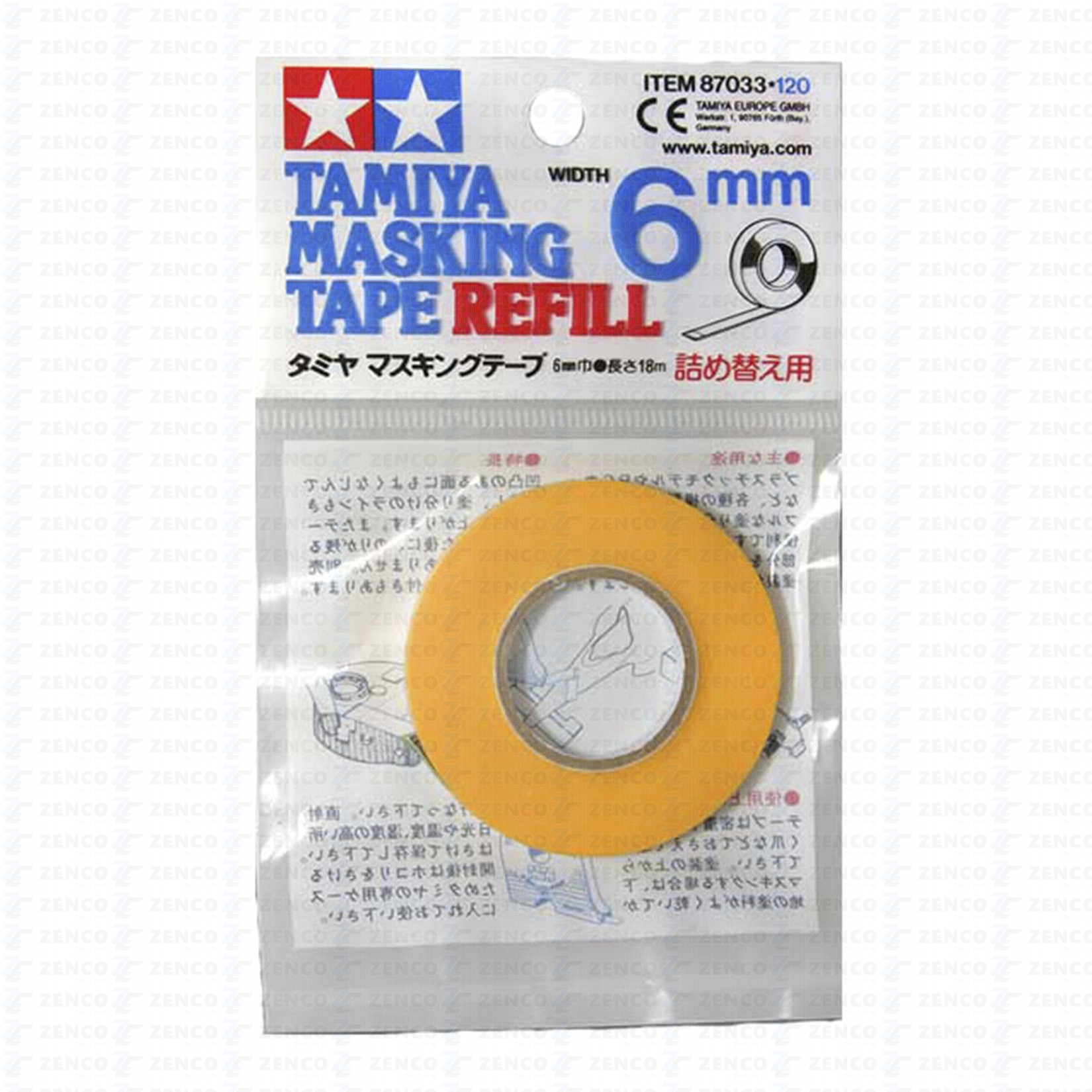 Tamiya Masking Tape Refill 6mm 87033