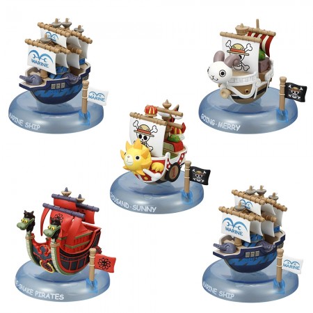 MegaHouse One Piece Yura Yura Pirate Ship Collection (Set of 6)