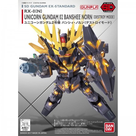 Bandai SD RX-0[N] Unicorn Gundam 02 Banshee (Destroy Mode) Ex-Standard