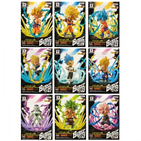 Banpresto Dragon Ball Super WCF - Burst - Full Set [Set of 9] (PVC Figure)