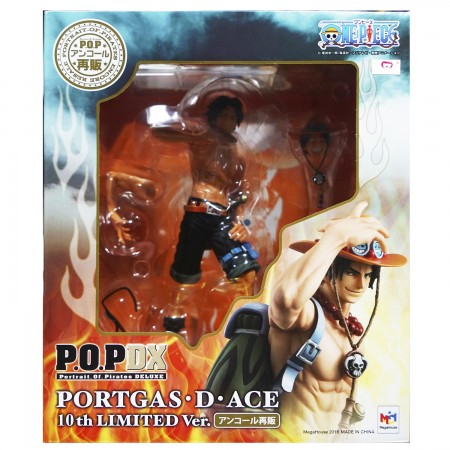 MegaHouse Portrait.Of.Pirates DX Portgas D Ace 10th Limited Ver (PVC Figure)