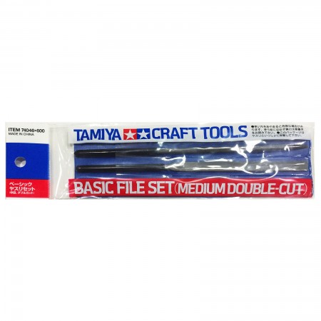 Tamiya Basic File Set (Medium-Double Cut) รุ่น TA 74046