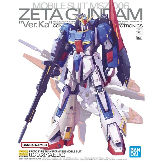 Bandai MG Zeta Gundam Ver KA 1/100