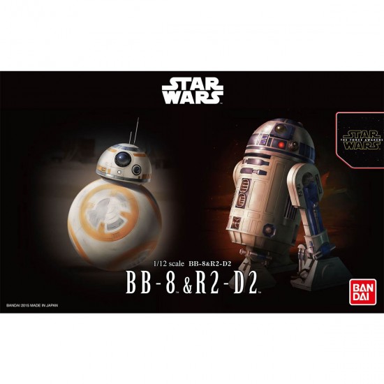 Bandai Star Wars BB-8 & R2-D2 1/12