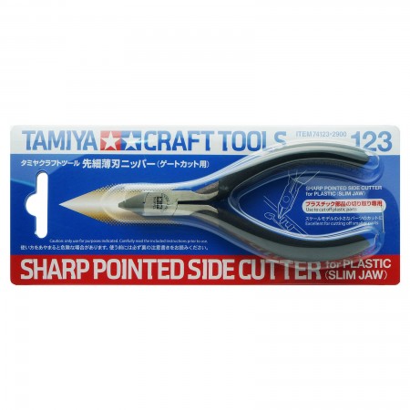 Tamiya Sharp Pointed Side Cutter for Plastic Slim Jaw รุ่น TA 74123 (คีมมหาเทพ)